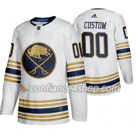 Adidas Maillot de Hockey Buffalo Sabres Personnaliser 50th Anniversary Adidas 2019-20 Blanc Authentic - Homme